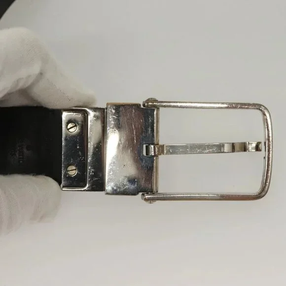 LOUIS VUITTON Damier Infini Ceinture Boston Belt Black LV Auth bs27758